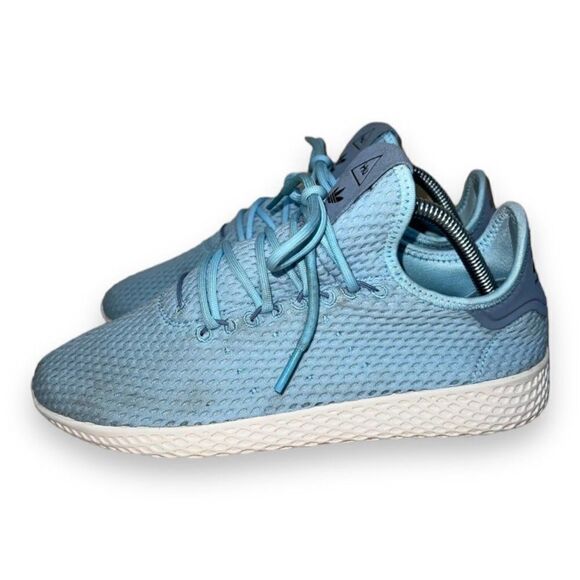 Adidas Tennis Hu X Pharrell Williams Ice Blue CP9802 Youth 7 Women's 8 - Picture 2 of 11
